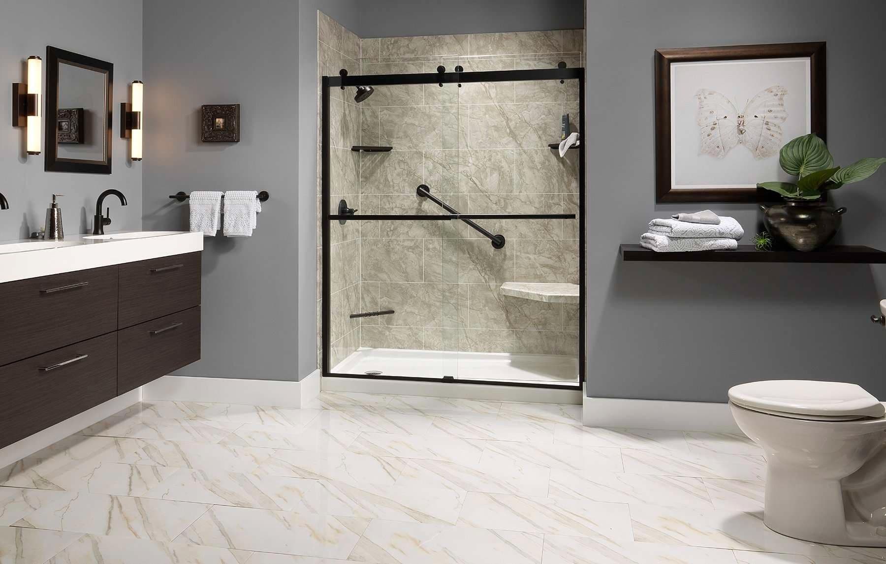 Napoli-Marble-Roman-Block-Etched-Walls-NM-Hex-Seat-White-Shower